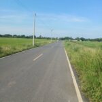 ขายที่ติดคลอง ผังสีม่วงลายจุด 23 ไร่ อ.บ้านโพธิ์